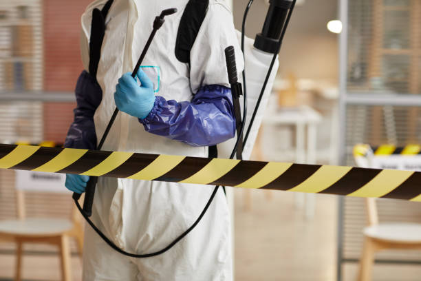 Professional Biohazard Cleanup technician working in Ewing, NE